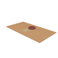 Craft Envelope with Ribbon and Wax Stamp PNG & PSD Images