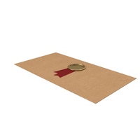 Craft Envelope with Wax Stamp PNG & PSD Images