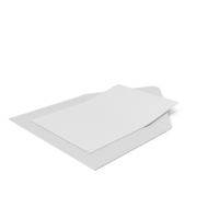 White Envelope and Paper Card PNG & PSD Images