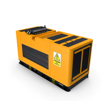 Yellow Diesel Generator PNG & PSD Images