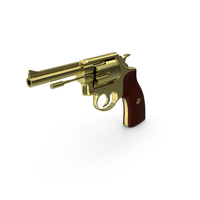 Gold Revolver PNG & PSD Images