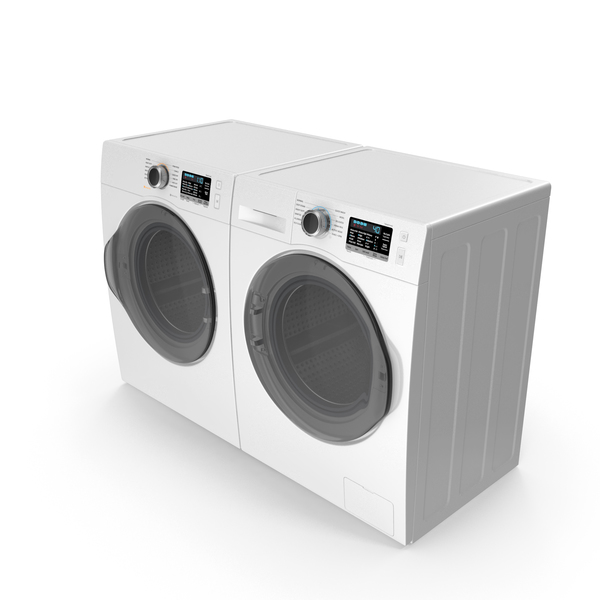 Dryer and Washing Machine Generic White PNG & PSD Images