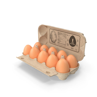 Eggs in Open Carton Package PNG & PSD Images