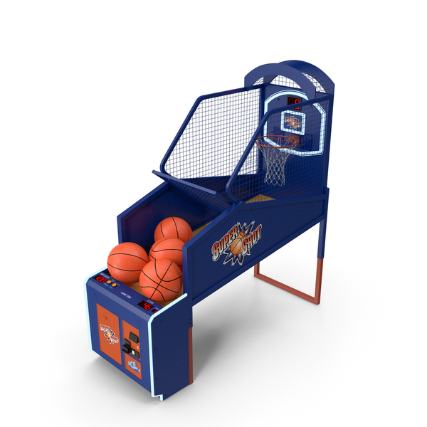 Arcade Basketball Machine with Balls PNG & PSD Images