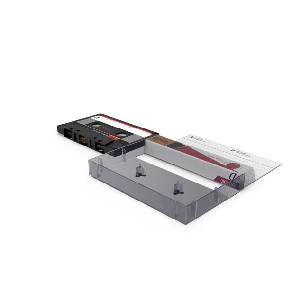 Audio Cassette Tape with Box PNG & PSD Images