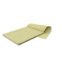 Blank Yellow Legal Pad PNG & PSD Images