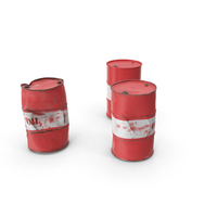 Crude Oil Barrels Set PNG & PSD Images