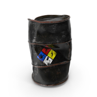Damaged Chemical Barrel NFPA 704 PNG & PSD Images