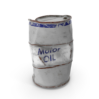 Damaged Motor Oil Barrel PNG & PSD Images