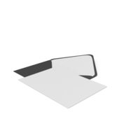 Black Envelope with Paper Card PNG & PSD Images