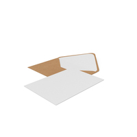 Craft Envelope and Paper Card PNG & PSD Images