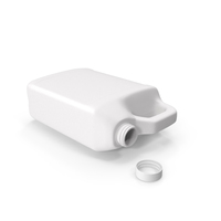 Plastic F Style Bottle 1Gallon With Smooth Plastic Cap PNG & PSD Images