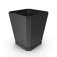 Plastic Flower Pot Black PNG & PSD Images