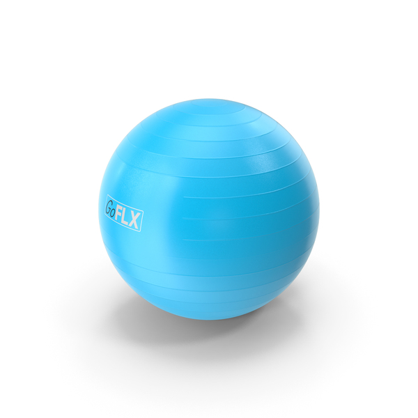 Fitness Stability Ball Blue PNG & PSD Images