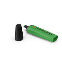 Fluorescent Green Highlighter Pen PNG & PSD Images