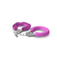 Fuzzy Pink Handcuffs Fur PNG & PSD Images