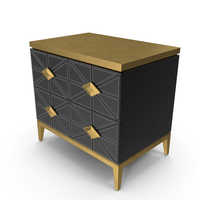 John Richard Andrial Art Deco Nightstand PNG & PSD Images