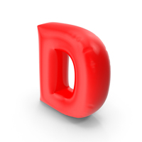 Balloon Letter D PNG & PSD Images
