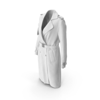 Women's Coat White PNG & PSD Images