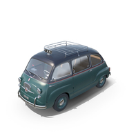 Fiat 600 Multipla Taxi 1957 PNG & PSD Images