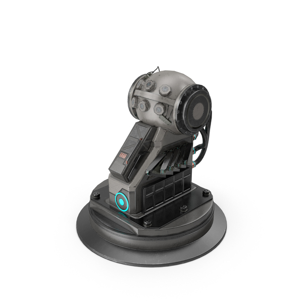 Sci Fi Turret Base PNG & PSD Images