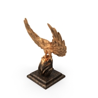 Golden Eagle Statue PNG & PSD Images