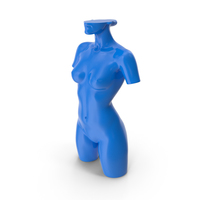 A Blue Mannequin PNG & PSD Images