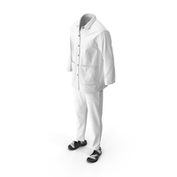 Men's Shirt Sandals Pants White PNG & PSD Images