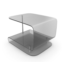 Glass Black Side Table PNG & PSD Images