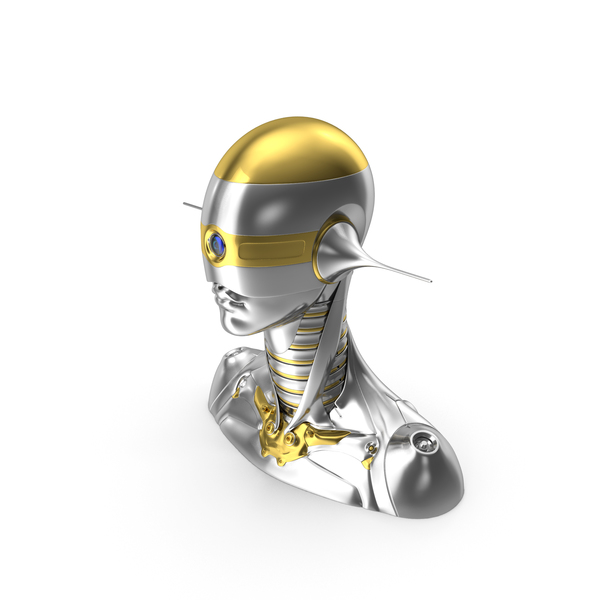 Female Robot Head PNG & PSD Images