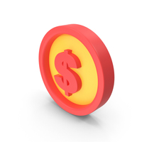 Money Icon Red and Yellow PNG & PSD Images