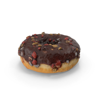 Christmas Frosting Chocolate Donut PNG & PSD Images