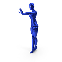 Blue Robot Woman PNG & PSD Images
