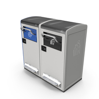 General Waste and Recycling Station Generic PNG & PSD Images