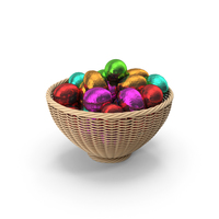 Easter Egg Basket PNG & PSD Images