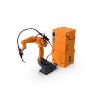 Generic Welding Robot with Power Supply PNG & PSD Images