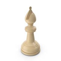 Chess Bishop Cream PNG & PSD Images