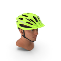 Giro Revel Helmet on Male Head PNG & PSD Images
