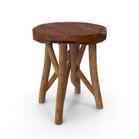 Teak Bar Stool PNG & PSD Images