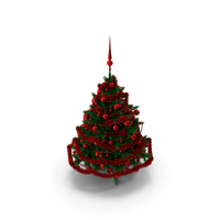Red Christmas Tree PNG & PSD Images