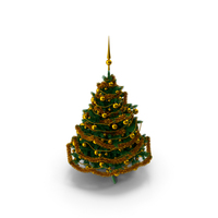 Gold Christmas Tree PNG & PSD Images