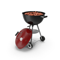 Grilling Sausages on Grill PNG & PSD Images