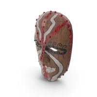 非洲木面面具PNG和PSD图像