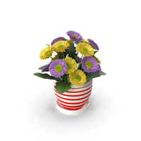 Flowers Gerbera Bouquet PNG & PSD Images
