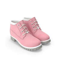 Women's Pink Waterproof Boot PNG & PSD Images