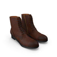 Leather Work Boots PNG & PSD Images