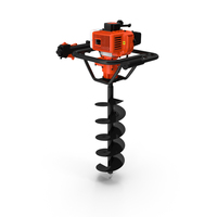 Hole Digger Gasoline Auger Drill PNG & PSD Images
