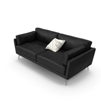 Black Leather Sofa PNG & PSD Images