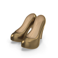 Heels Gold PNG & PSD Images