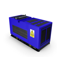 Diesel Generator Blue PNG & PSD Images